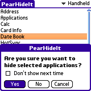 PearHideIt screenshot #2